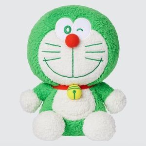 NWT UNIQLO x Doraemon Sustainability Mode Green Plush Doll NEW